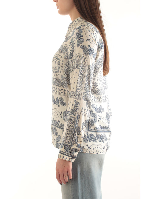 Iblues camicia dritta da donna avorio