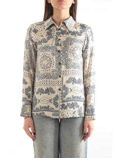 Iblues camicia dritta da donna avorio