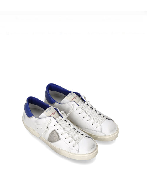 Philippe Model PRSX LOW sneaker da uomo blanc/bluet
