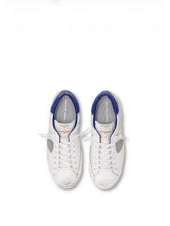 Philippe Model PRSX LOW sneaker da uomo blanc/bluet