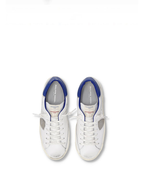 Philippe Model PRSX LOW sneaker da uomo blanc/bluet