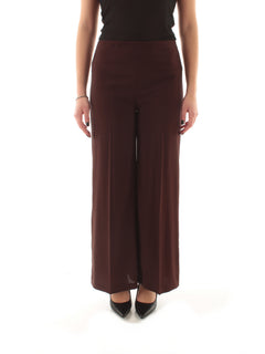 Jucca pantalone in viscosa da donna moka