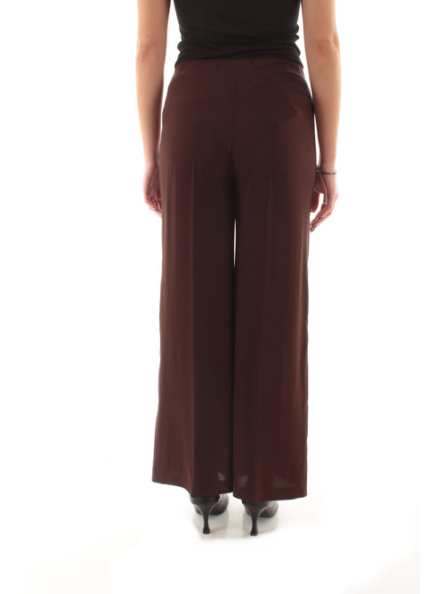 Jucca pantalone in viscosa da donna moka