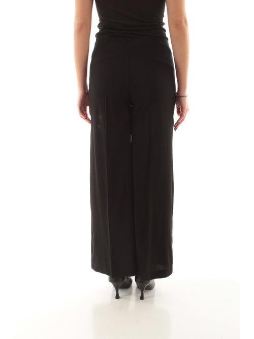Jucca pantalone in viscosa da donna nero
