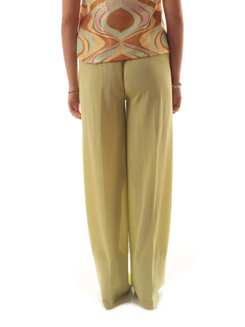 Circus Hotel pantalone in maglia con lurex da donna peppermint