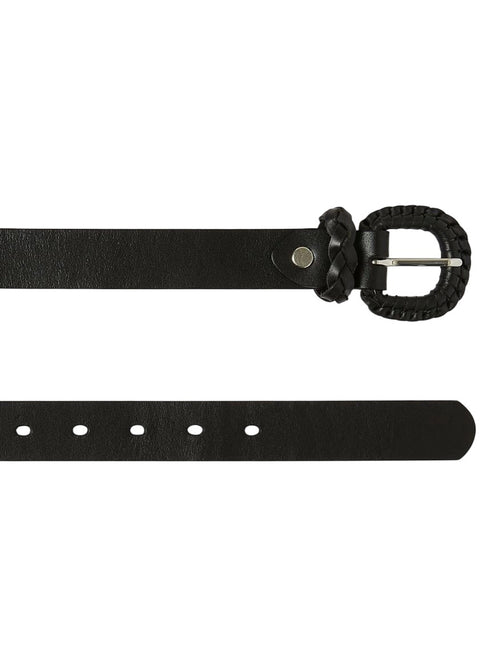 Iblues cintura in pelle da donna nero