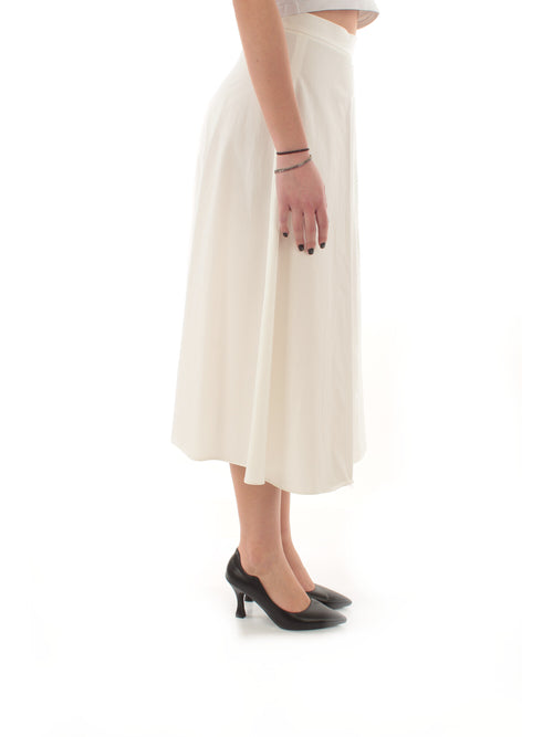 Emme Marella RIBES gonna in cotone bianco