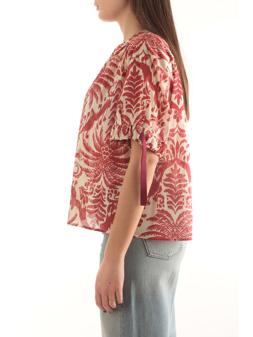 Iblues camicia stampata da donna avorio