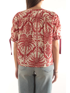 Iblues camicia stampata da donna avorio