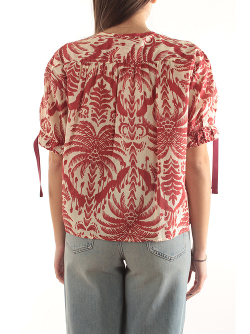 Iblues camicia stampata da donna avorio