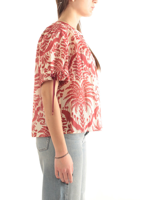 Iblues camicia stampata da donna avorio