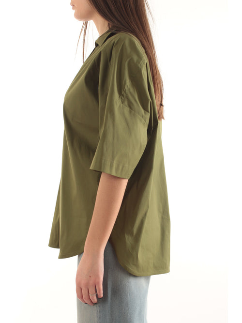 Iblues camicia da donna verde militare