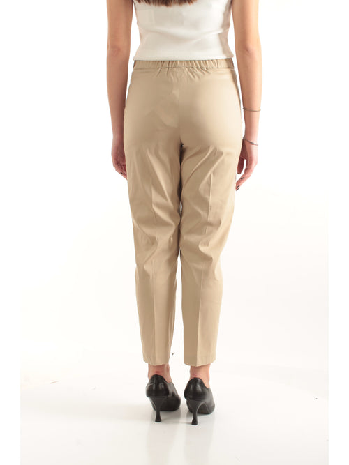 Iblues pantaloni semiaderenti da donna sabbia