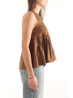 Iblues top svasato da donna cacao