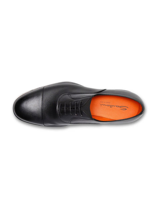 Santoni Stringata Easy da uomo in pelle black
