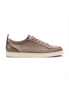 Santoni sneaker in nabuk da uomo beige