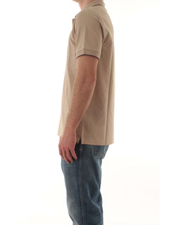 Sun 68 polo small stripes on collar da uomo stone