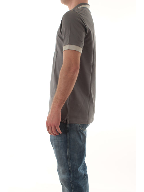 Sun 68 polo big stripe on collar da uomo inchiostro