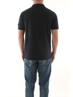 Sun 68 polo big logo sulla manica da uomo navy blue