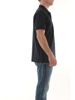 Sun 68 polo print under collar da uomo navy blue