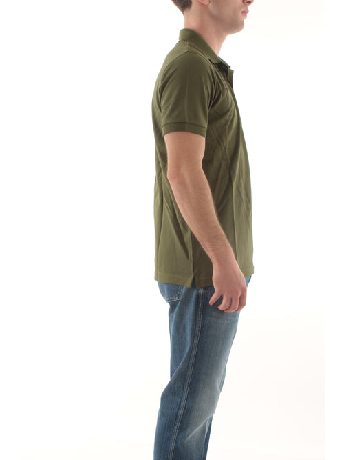 Sun 68 polo print under collar da uomo verde