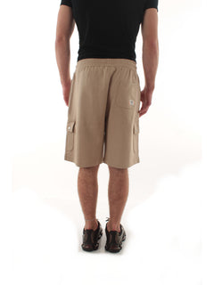 Sun 68 bermuda cargo fleece in cotone da uomo stone