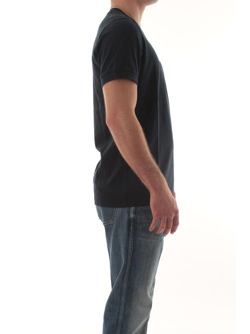 Sun 68 T-shirt embroidery da uomo navy blue