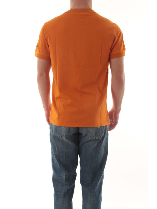 Sun 68 T-shirt embroidery da uomo rust