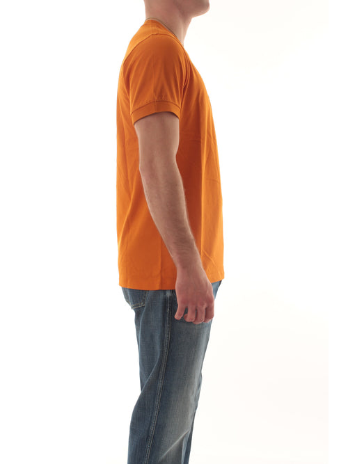 Sun 68 T-shirt embroidery da uomo rust