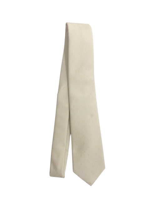 Rosi Collection cravatta da uomo in seta jacquard fondo bianco