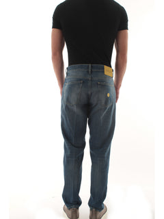 Don the fuller jeans scott cropped carrot slim da uomo blu.