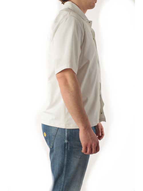 Herno camicia in seer-crease da uomo bianco