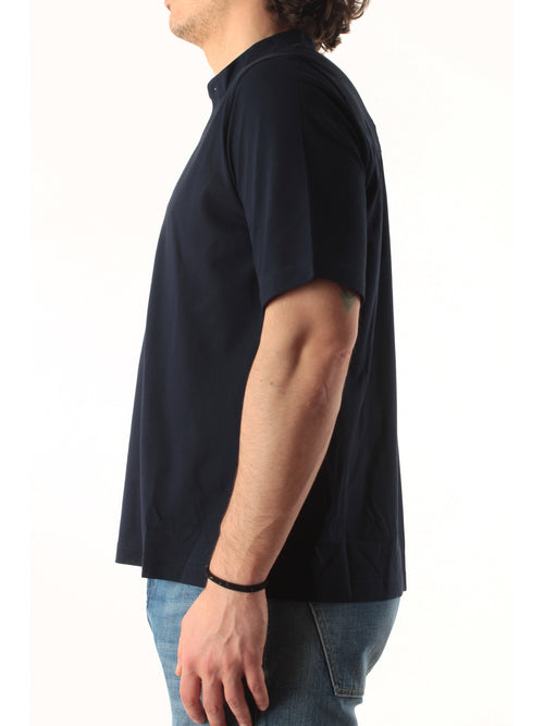 Herno polo in jersey crepe da uomo blu