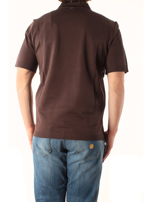 Herno polo in cotone regular fit da uomo moro