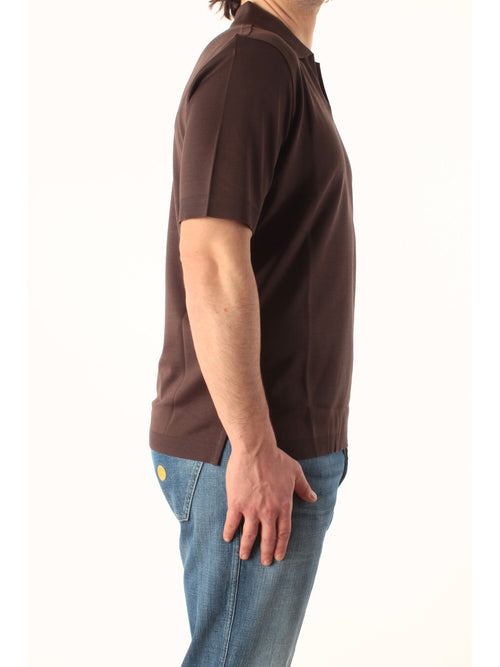 Herno polo in cotone regular fit da uomo moro