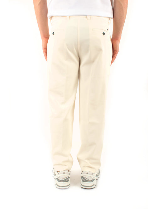 Herno pantalone in fresh crinkled woven da uomo avorio