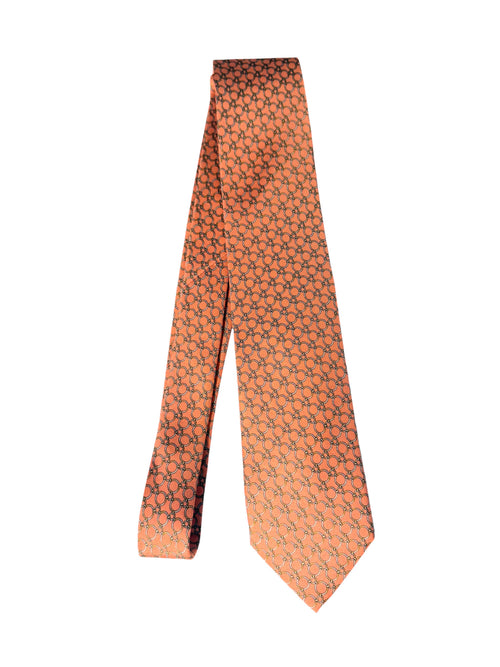 Fefè cravatta da uomo 3 pieghe corallo