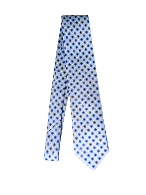 Fefè cravatta da uomo 3 pieghe celeste