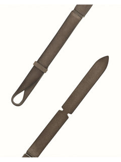 Orciani cintura nobuckle cloudy in suede da uomo fango