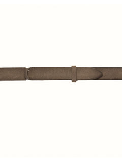 Orciani cintura nobuckle cloudy in suede da uomo fango