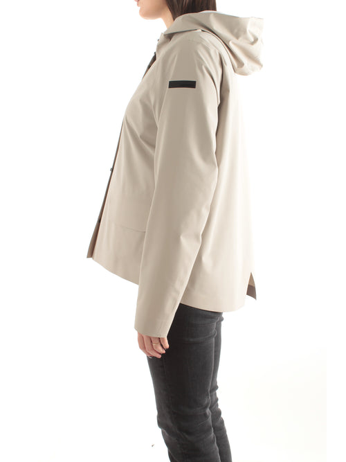 RRD Roberto Ricci Designs Giacca montecristo con cappuccio da donna white sand