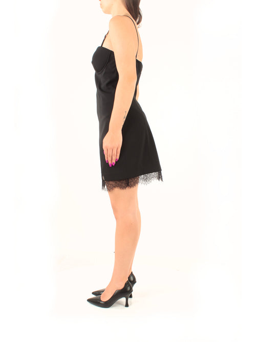 Patrizia Pepe tubino mini in crêpe da donna nero