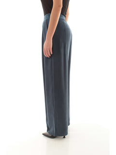 Patrizia Pepe pantaloni con vita elasticata da donna lagoon blue
