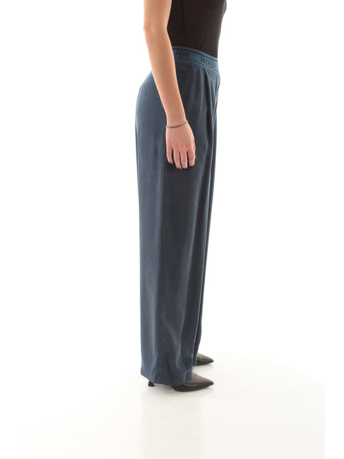 Patrizia Pepe pantaloni con vita elasticata da donna lagoon blue