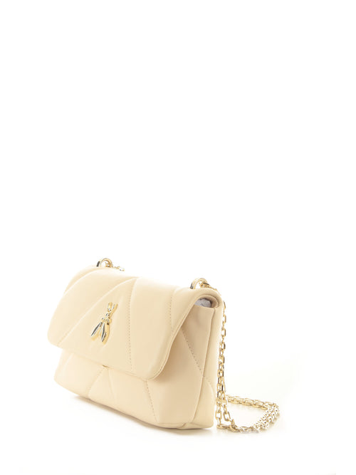 Patrizia Pepe borsa a tracolla con patta da donna wooly white