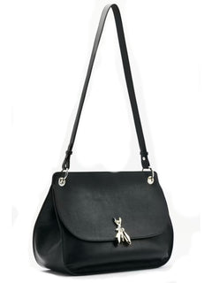 Patrizia Borsa a spalla Soft Essential Fly media in pelle da donna nero