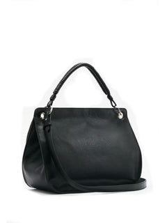 Patrizia Borsa a spalla Soft Essential Fly media in pelle da donna nero
