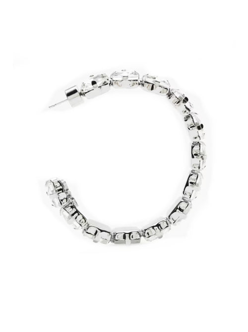 Patrizia pepe orecchini a cerchio diamond da donna crystal strass