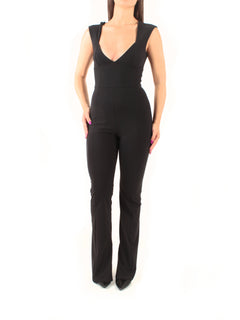 Patrizia Pepe tuta slim in jersey da donna nero