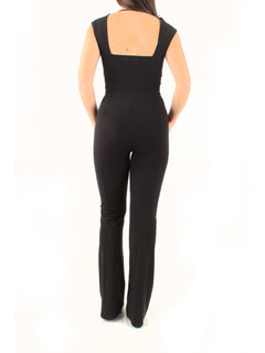 Patrizia Pepe tuta slim in jersey da donna nero